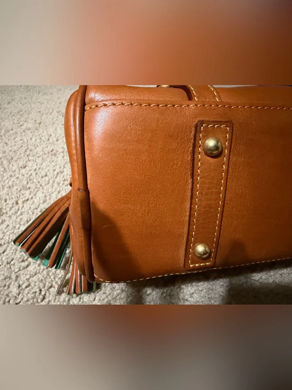Dooney & Bourke Florentine Micro Satchel Natural
